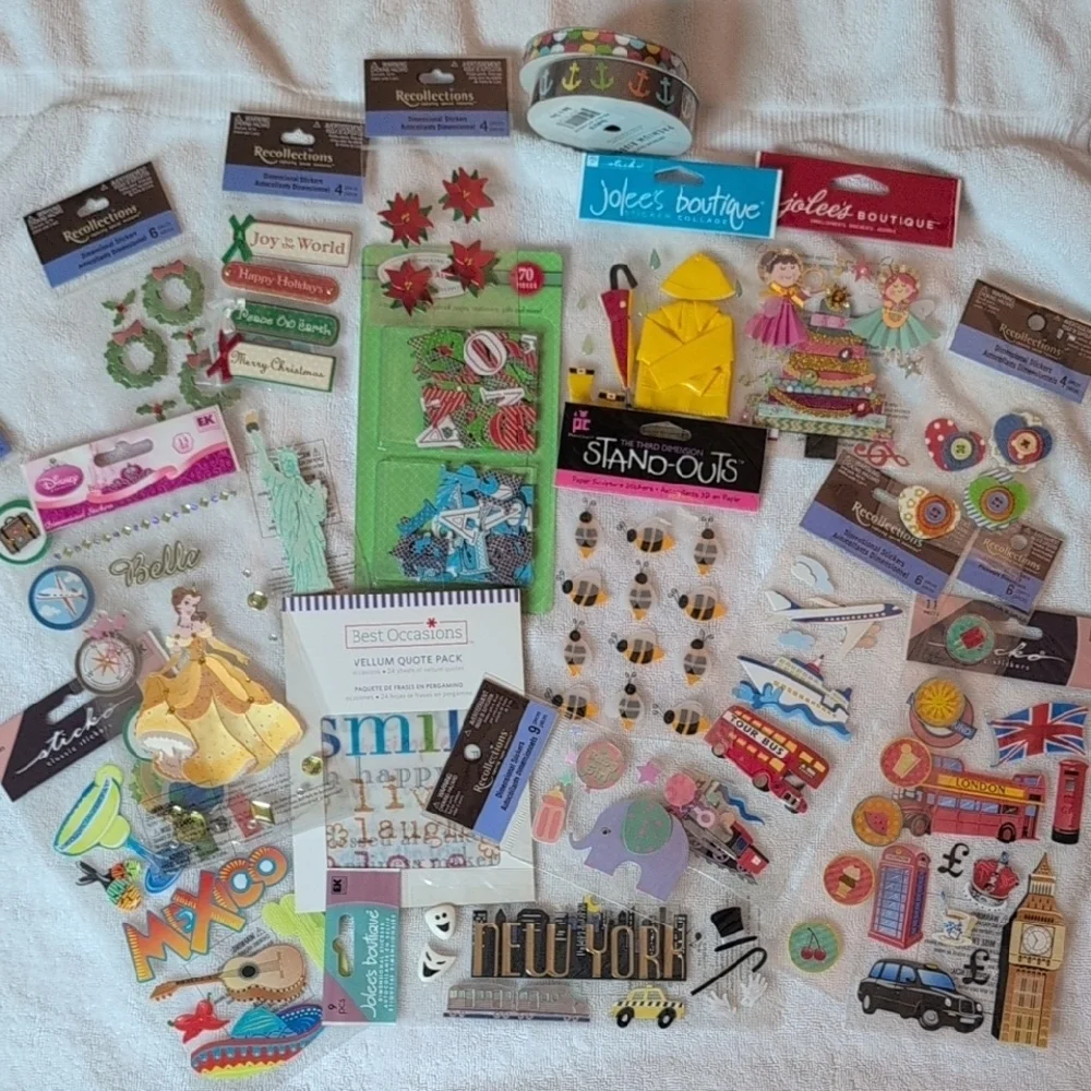 Colorful Scrapbook Sticker Collection #3